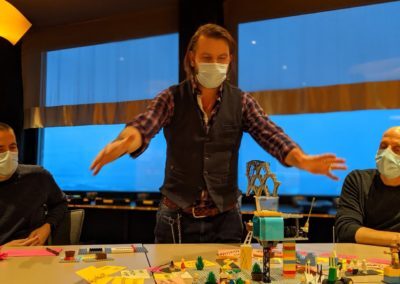 Florian Wieser in einem LEGO® Serious Play® Workshop