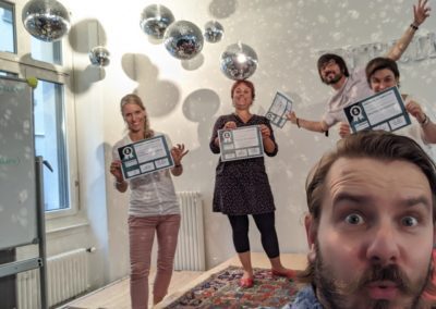 Florian Wieser in einem LEGO® Serious Play® Workshop